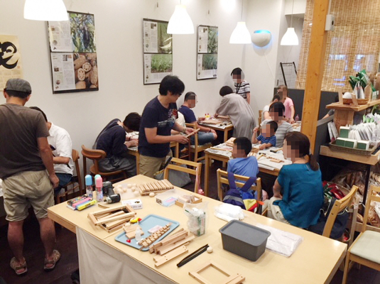 「奈良県産木材で木琴作り教室」の様子（4）